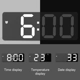Modern Digital Alarm Clock with LED Display – Perfect for Bedroom, Office, or Desk