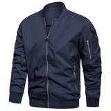 Men's Lightweight Bomber Jacket – Windproof Varsity Style Coat