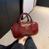 Versatile PU Leather Bowling Bag with Interior Zipper Pocket – Unisex, Fashionable & Practical