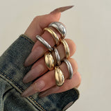 8-Piece Open Ring Set – Gold & Silver Stackable Fashion Rings for Women