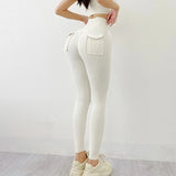 High-Waist Pocket Yoga Leggings for Women – Booty Lifting, Seamless, Quick-Dry Fitness Pants