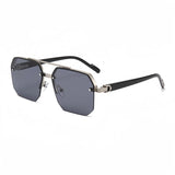 Oversized Retro Double Bridge Sunglasses – Trendy Gradient Shades with UV400 Protection