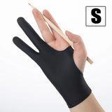 Black Two Finger Anti Fouling Glove For Tablet Phone Drawing Write Gloves For Ipad Pro Air Mini Anti Accidental Contact Gloves
