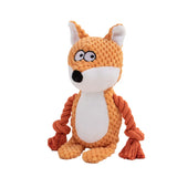 Indestructible Squeaky Plush Dog Toys - Bite-Resistant Chew Toys for Small Dogs (7 Styles)