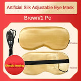 Silk Heated Eye Mask with Temperature Control – USB-Powered Sleep & Relaxation Mask