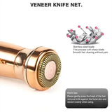 4-in-1 Electric Hair Remover for Women - Painless Facial, Bikini & Body Epilator with LED Light