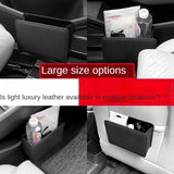 Cubo de basura y caja de almacenamiento para coche plegable y colgante: organizador para coche que ahorra espacio