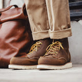 Men’s Retro Ankle Boots with Lace-Up Closure – Genuine Leather Winter Work Boots