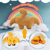 47cm Dino Nugget Plush Pillow - Soft Stuffed Dinosaur Sensory Toy for Kids