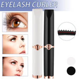 Portable USB Heated Eyelash Curler with Adjustable Temperature for Natural & False Lashes