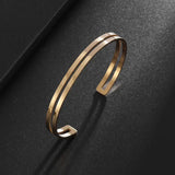 Classic Stainless Steel Charm Bracelet – Unisex Fashion Accessory