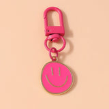 Trendy Smile Face Keychain for Women – Cute Alloy Bag Charm & Key Ring