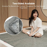 Electric Heated Blanket – Dual-Control, 5V Low Voltage, 5-Temperature Settings for Single or Double Bed Use