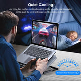 Gaming Laptop Cooling Pad – Dual Fan, Adjustable Stand & USB Hub