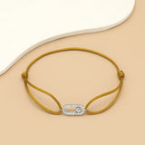 Adjustable Cubic Zirconia Rope Chain Bracelet