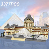 Louvre Museum Micro Building Block Set – Iconic Architecture DIY Model for Adults & Teens