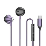 USB Type-C Wired Earbuds with HiFi Stereo Sound, Built-in Microphone & Noise Reduction for Samsung, Google Pixel, iPad, and More