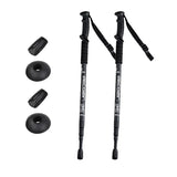 Telescopic Aluminum Hiking Pole with Carbon Steel Tip