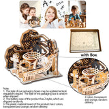 3D Wooden Marble Run Puzzle Kit – DIY Mechanical Model for Kids & Adults