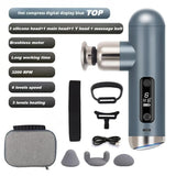 Mini Pocket Massage Gun with 6 Speed Levels & Heat Therapy – Portable Deep Tissue Massager