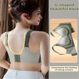 Wireless Push-Up Bra with Seamless Lift and Anti-Sagging Support