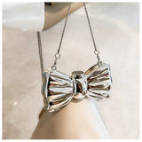 Luxury Acrylic Bow Evening Bag – Mini Chic Minaudière for Parties & Special Occasions