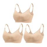 3-Piece Wire-Free Nursing Bra Set – Comfortable Maternity Bra for Breastfeeding Moms