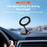 Soporte magnético para teléfono de coche para MagSafe: soporte plegable de aleación ajustable de 360° para iPhone 15, 14, 13 y 12