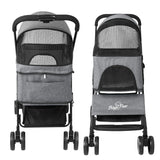 Large Pet Stroller – Detachable Carrier Cart for Dogs up to 30kg