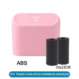3Pcs Car Trash Can with Lid + 60 (300) Garbage Bags – Leakproof & Compact