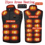 USB Heated Vest for Men & Women – 23-Zone Electric Heating Winter Vest, Thermal Warm Jacket