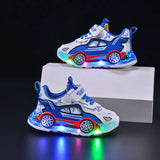 Striped Anti-Slip Casual Sneakers for Kids – Unisex Hook & Loop Shoes for Boys & Girls (Ages 4–6)