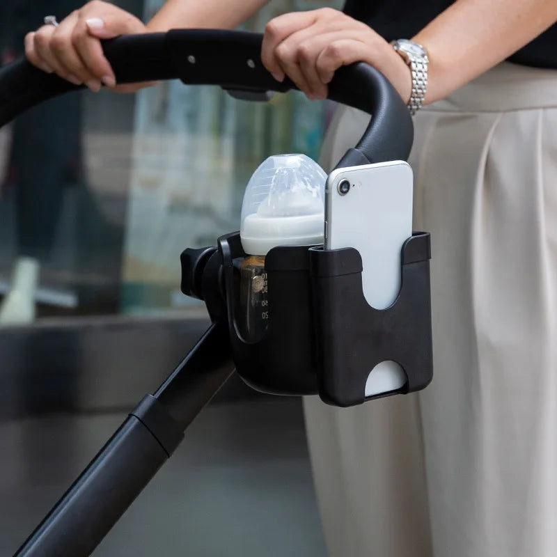 Portavasos universal para cochecito de bebé: portabotellas de liberación rápida para cochecitos, bicicletas y asientos de coche