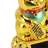 Solar Fortune Cat Ornament Light Induction Waving Arm Japanese Lucky Cat Statue For Home Car Office Decor