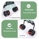 Lightweight Folding Pet Stroller – Travel in Comfort & Style
