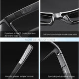 KDEAM Scratch-Resistant Polarized Sunglasses for Men – UV400 Protection, Integral Spring Hinges,
