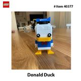 Donald Duck BrickHeadz Building Set – Collectible LEGO Display Toy for Kids and Adults