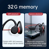 Waterproof Bone Conduction Headphones with Bluetooth 5.3 & 32GB Memory