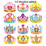 DIY Sequins Crown Craft Toy – Creative EVA Foam Art Kit for Kids Party Decorations