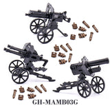 WW2 Military Building Blocks Set - Army Soldier & Motorcycle Model Kit
