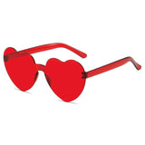 Heart-Shaped Sunglasses – UV400 Protection in Trendy Jelly Colors