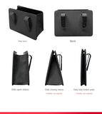 Cubo de basura y caja de almacenamiento para coche plegable y colgante: organizador para coche que ahorra espacio