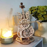 3D Wooden Cello Music Box - DIY Model Kit with Dancing Butterfly Mechanism