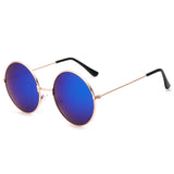 FOENIXSONG Fashion Pilot Round Gradient Mirror Sunglasses for Men & Women