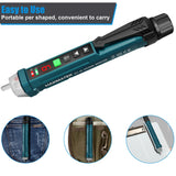 Digital Non-Contact AC Voltage Tester with Adjustable Range and LED Light