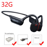 Waterproof Bone Conduction Headphones with Bluetooth 5.3 & 32GB Memory