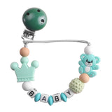 Cadena para chupete Koala para bebés y niños, pinzas para chupete de silicona para la dentición, mordedor para bebés