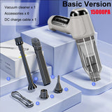 95000PA Cordless Car Vacuum Cleaner - Powerful Handheld Blower & Vacuum for Car & Home