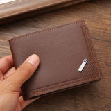 Slim RFID Blocking Bifold Wallet for Men – Minimalist PU Leather Money Clip Card Holder