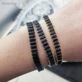Unisex Geometric Charm Bracelet with AAA+ Cubic Zirconia
